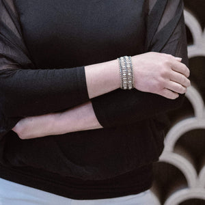 Lady Grey Beads Bracelet The Anna in Black & White: Statement Bracelet