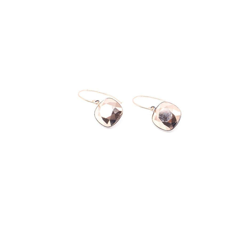Lady Grey Beads Earrings Dazzling Lady Rose: Swarovski Crystal Earrings
