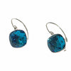 Lady Grey Beads Earrings Dazzling Peacock Blue: Swarovski Crystal Earrings