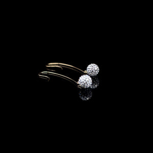 Lady Grey Beads Earrings Drop the Ball: Statement Earrings