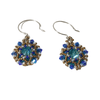 Lady Grey Beads Earrings Queen of the Bay, Blue Moon: Beadwoven Statement Earrings