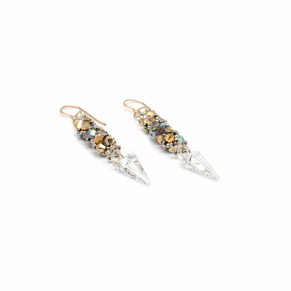 Scarlett's “Starlet”: Beadwoven Crystal Earrings by Lady