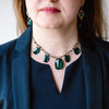 Lady Grey Beads Earrings The Emerald Lady Coconut: Statement Earrings