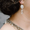 Lady Grey Beads Earrings The Lady Coconut (Clear):  Statement Earrings