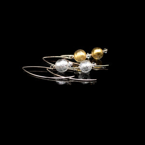 Lady Grey Beads Earrings The Royal Touch: Venetian Glass Earrings