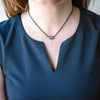 Lady Grey Beads Necklace A Little Sparkle: Pendant & Italian Silver Chain
