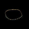 Lady Grey Beads Necklace Black Ethiopian Opals on Gold-fill Chain: Natural Stones Necklace
