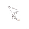 Lady Grey Beads Necklace Exquisite Pearl Pendant and Italian Sterling Silver Chain Necklace