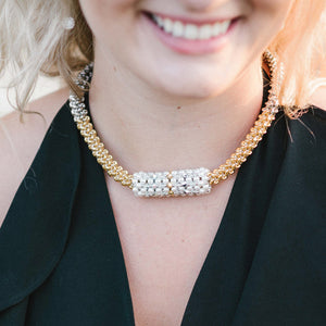 Lady Grey Beads Necklace Make a Statement: Statement Necklace