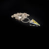 Lady Grey Beads Necklace Questing Lady: Statement Swarovski Crystal Necklace