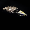 Lady Grey Beads Necklace Questing Lady: Statement Swarovski Crystal Necklace