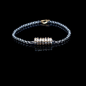 Lady Grey Beads Necklace Sparkle Away III: Swarovski Crystal Necklace