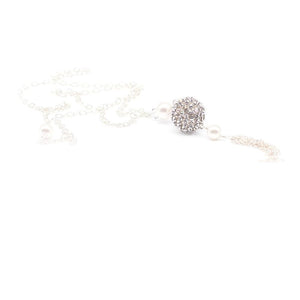 Lady Grey Beads Necklace Sparkling Star of the Show: Tassel Statement Necklace