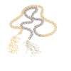 Lady Grey Beads Necklace The Exquisite Tassel Lariat: Pearl Statement Necklace