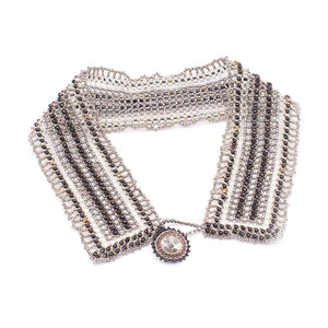 Lady Grey Beads Necklace The Lady Gretchen Collar II: Bead Woven Statement Necklace