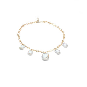 Lady Grey Beads Necklace X Factor: Sparkling Swarovski Crystal Statement Necklace