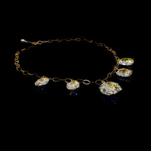 Lady Grey Beads Necklace X Factor: Sparkling Swarovski Crystal Statement Necklace